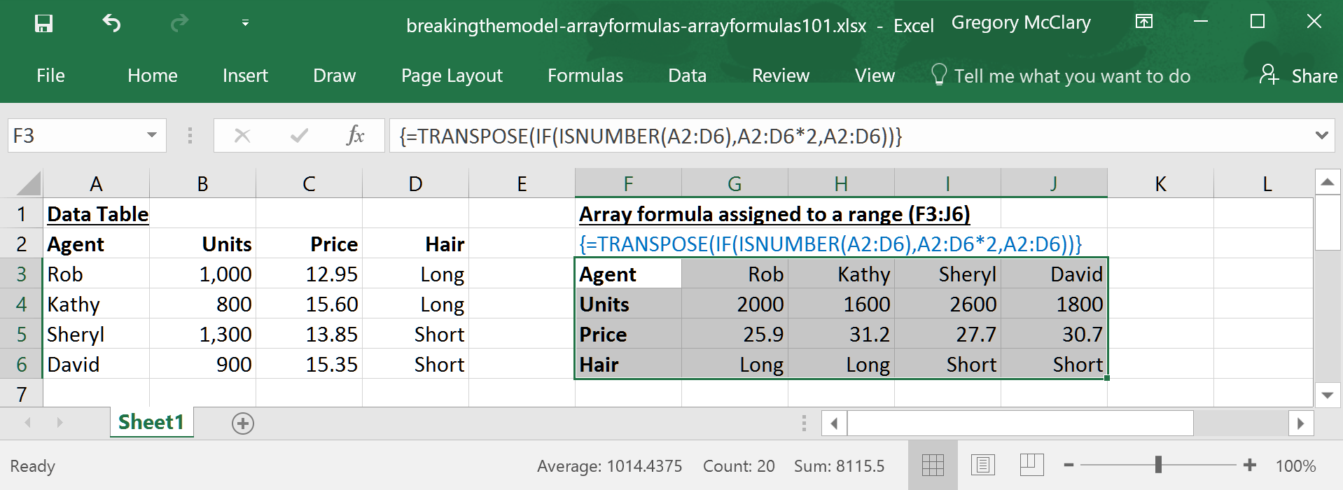 Array Formulas 101 Breaking The Model