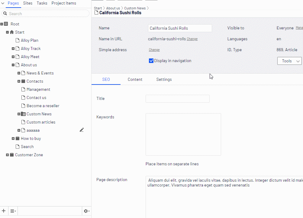 Using virtual containers in page tree Grzegorz Wiecheć