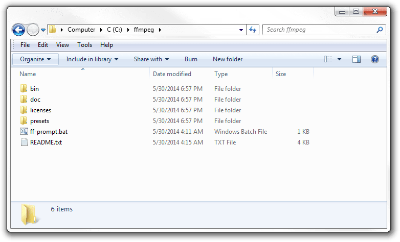 Steg För Att återställa Ffmpeg Codec Installation Windows