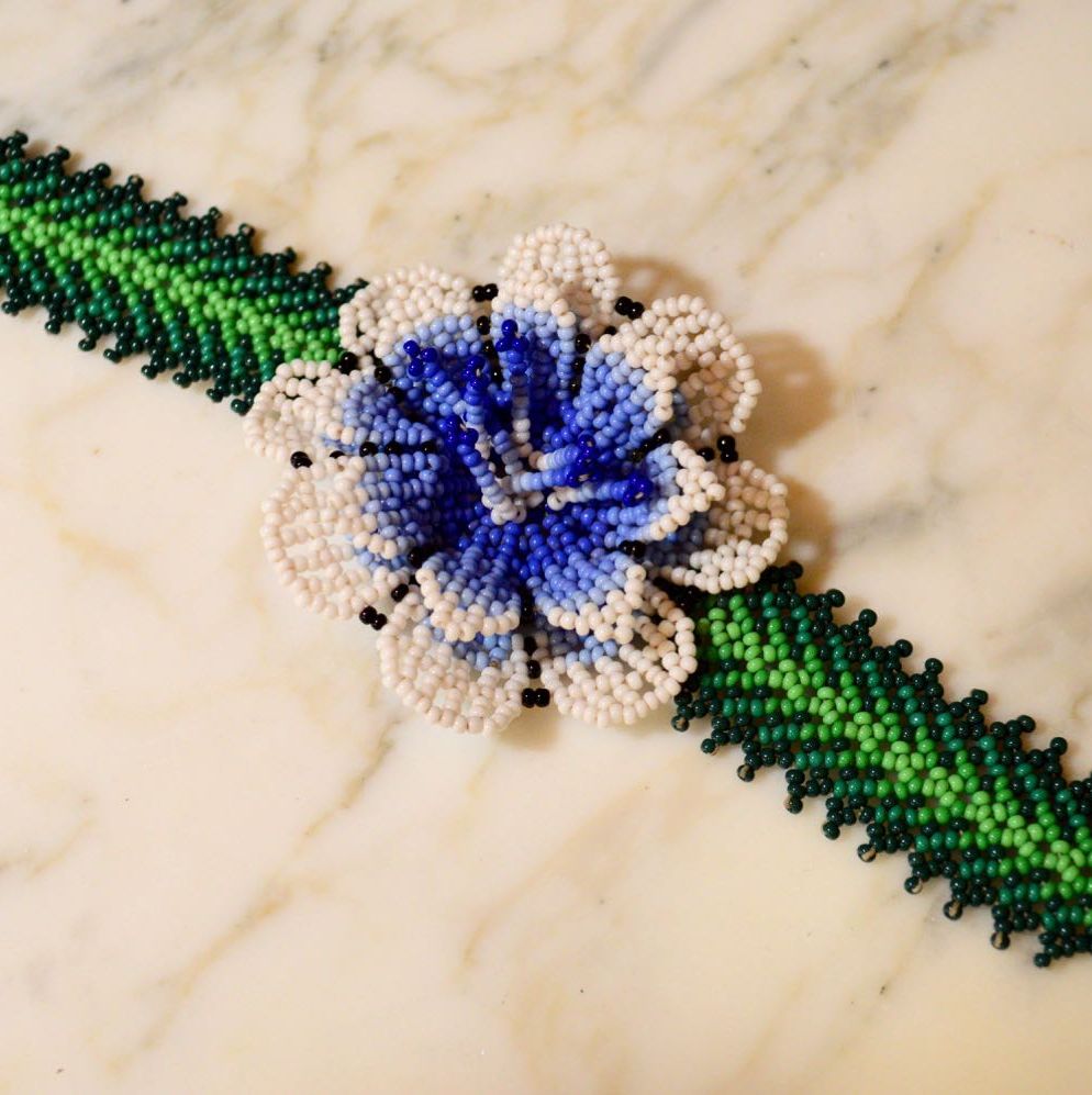 Beaded Flower Bracelet