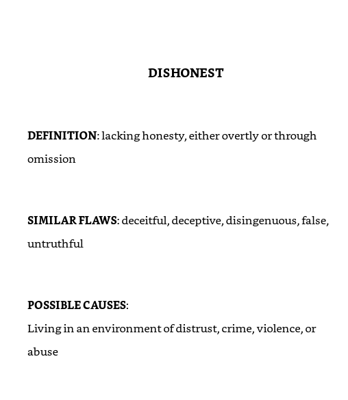 The Negative Trait Thesaurus Hidden History Research