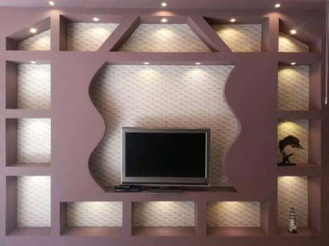 Gypsum Board TV and Wall Unit Design Works in Kampala Uganda