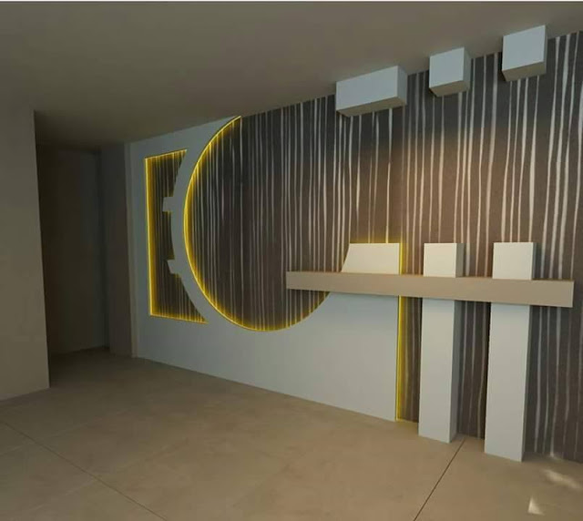 Gypsum Board TV and Wall Unit Design Works in Kampala Uganda
