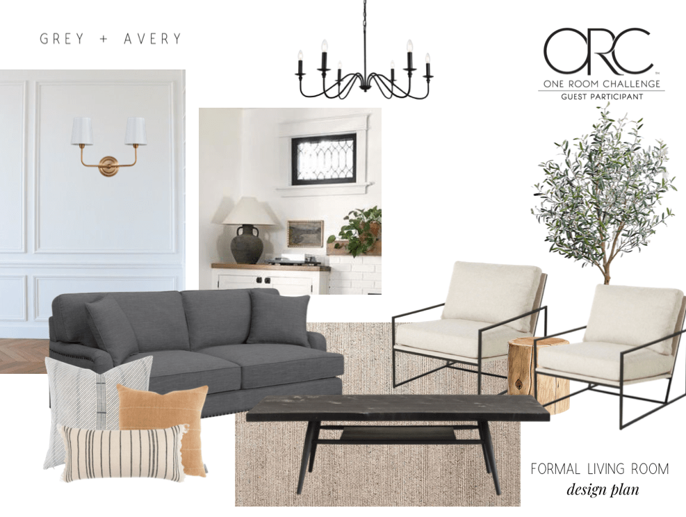 Turn your living room into a lovely space that's relaxing yet functional by selecting the right lighting. Formal Living Room One Room Challenge Week One