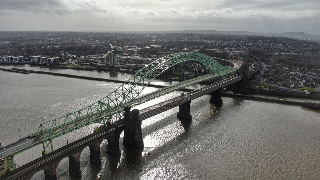River Mersey near Silver Jubilee Bridge Added to Coastal Scenery in North West Where to fly