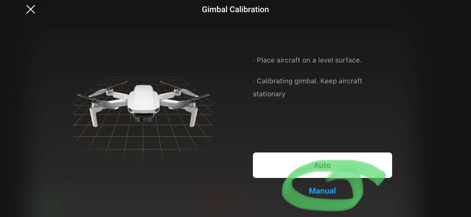 Tilted horizon? How to adjust the camera gimbal on a Mavic Mini and