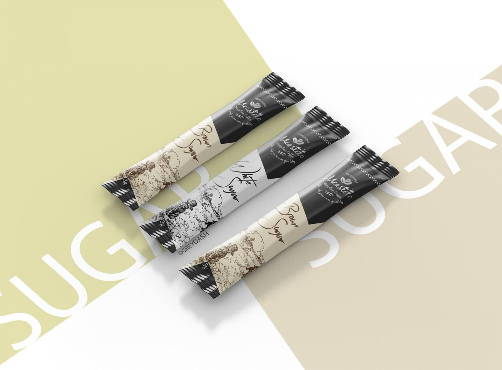 Sugar sachet bag Grey Dash Creative Advertising Agency