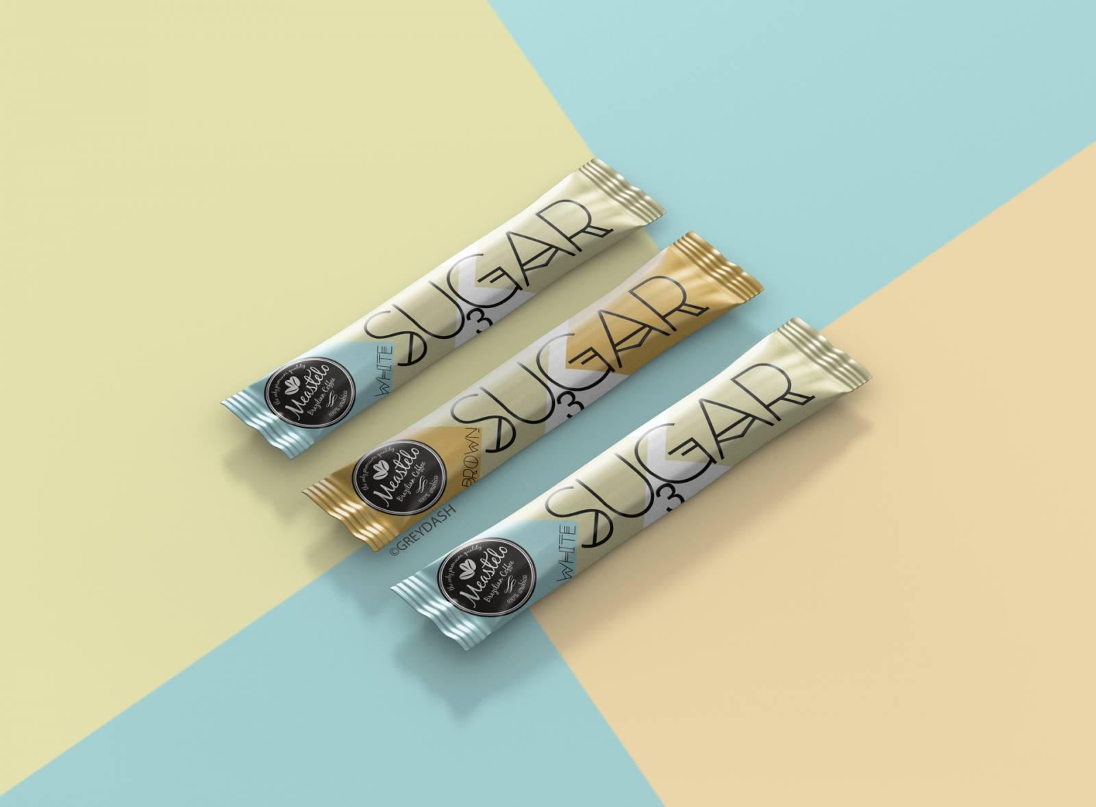 Sugar sachet bag Grey Dash Creative Advertising Agency