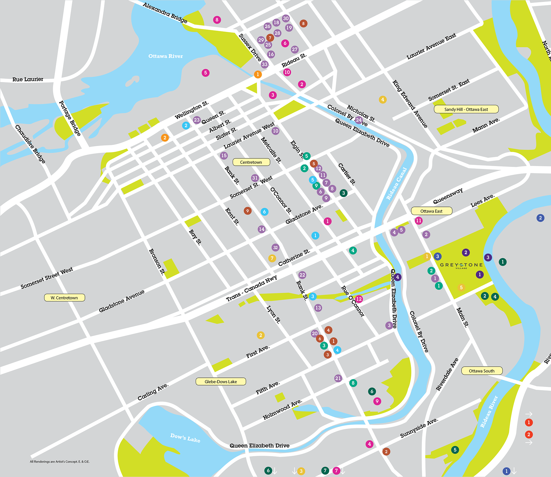 map Greystone Village