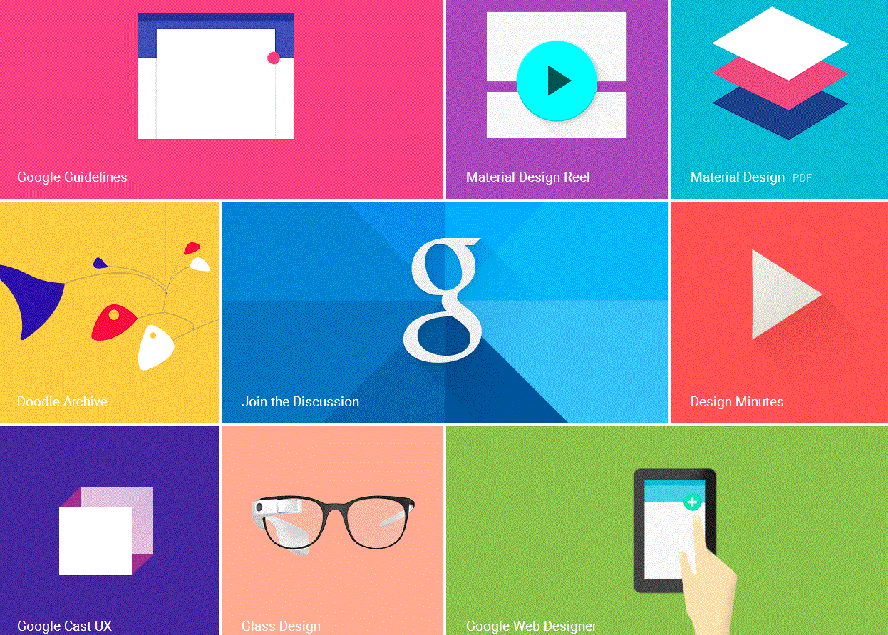 Google Design endorsed visual style guide