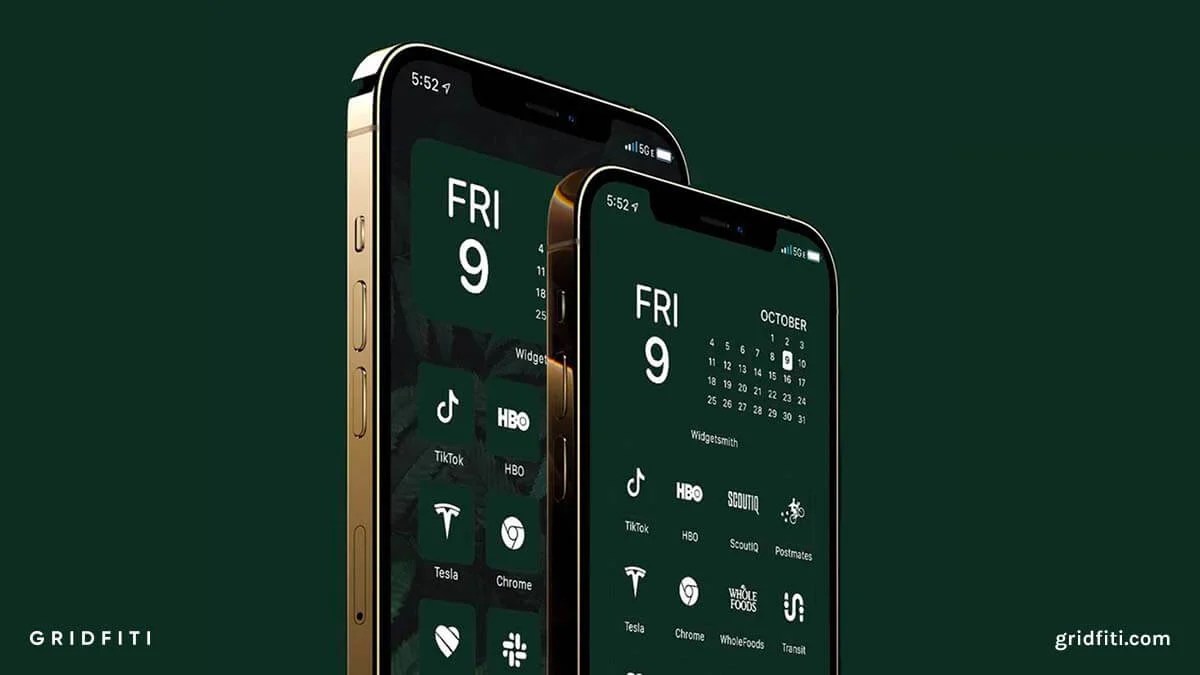 Dark Green Phone Icon