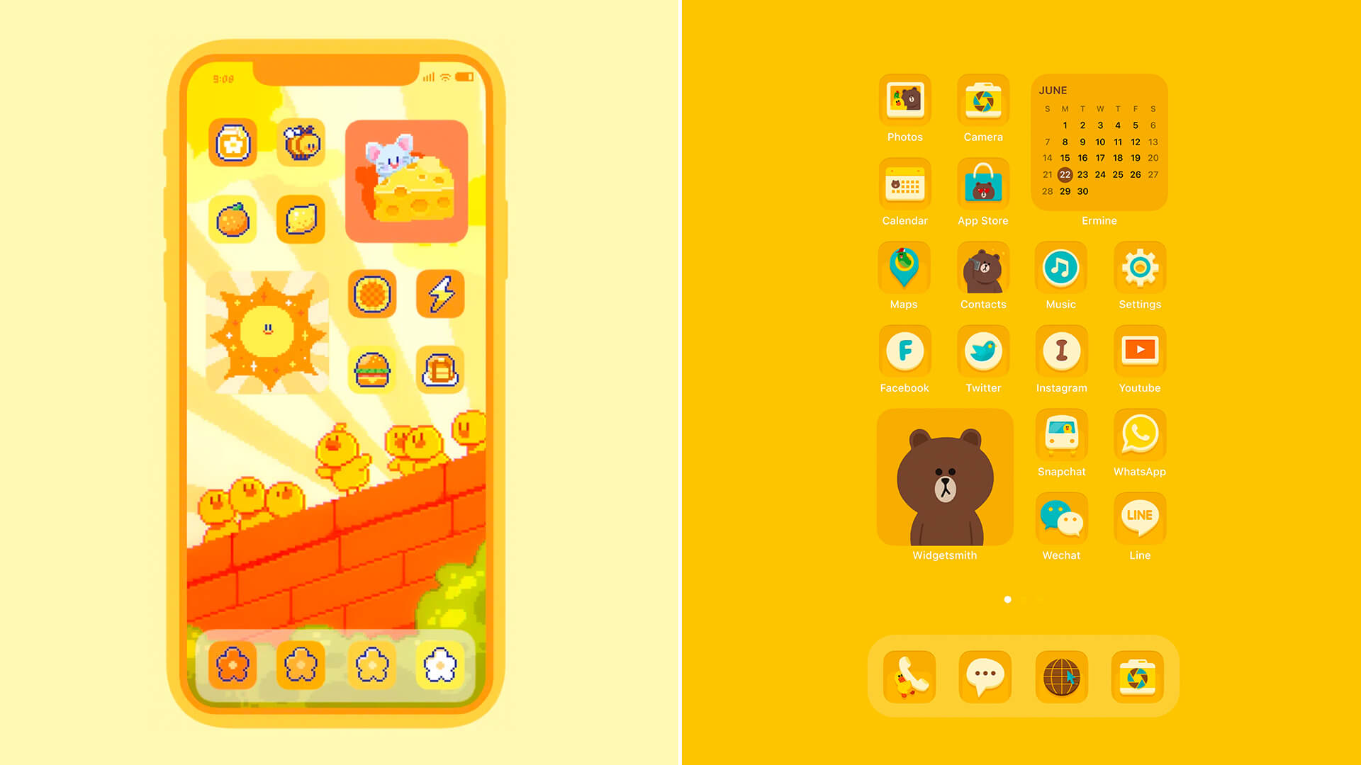 17 Yellow App Icon Packs for iOS 17 (iPhone & iPad) Gridfiti