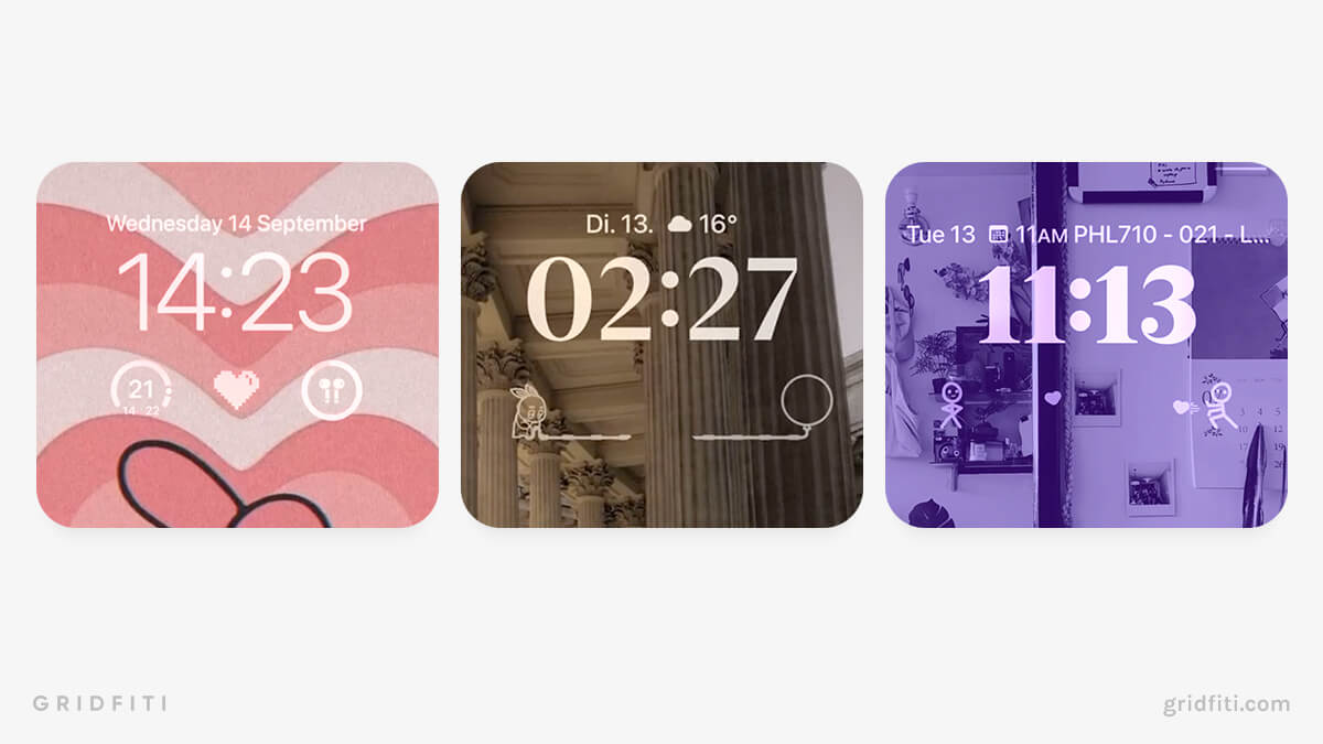 25+ Aesthetic Lock Screen Ideas for iOS 17 (Wallpapers & Widgets)