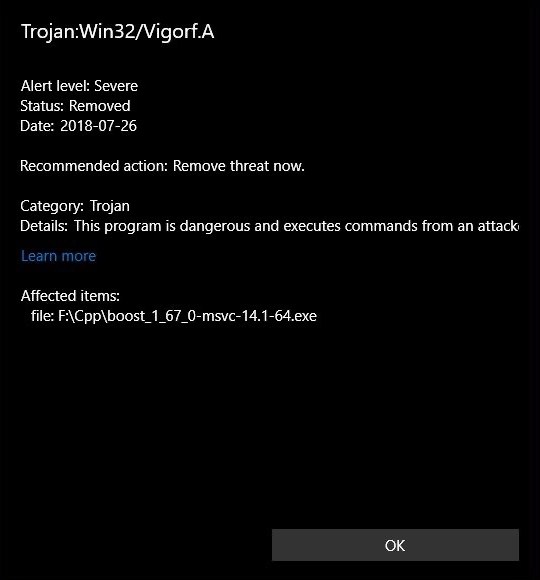 TrojanWin32/Vigorf.A Virus Solved Removal Guide