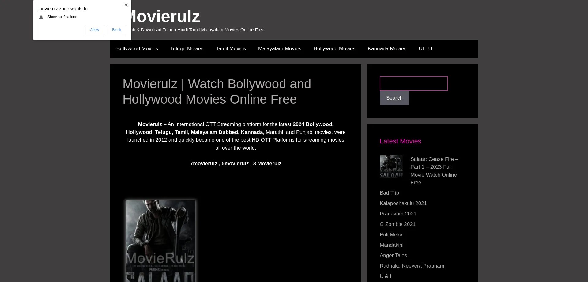 Movierulz.zone Reviews Check Scam or Safe? Low Trust 39/100