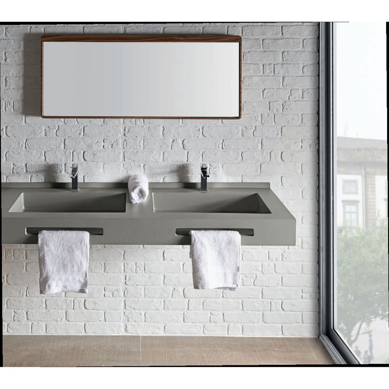 Lavabo resina INFINITY2 CF con faldón Acquabella