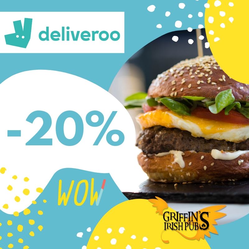 Promo Deliveroo Gennaio! Griffin's Irish Pub