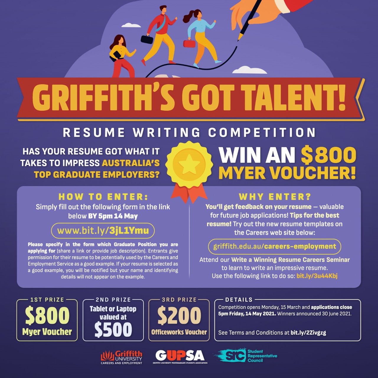 SRC and Careers and Employment Resume Competition! Griffith