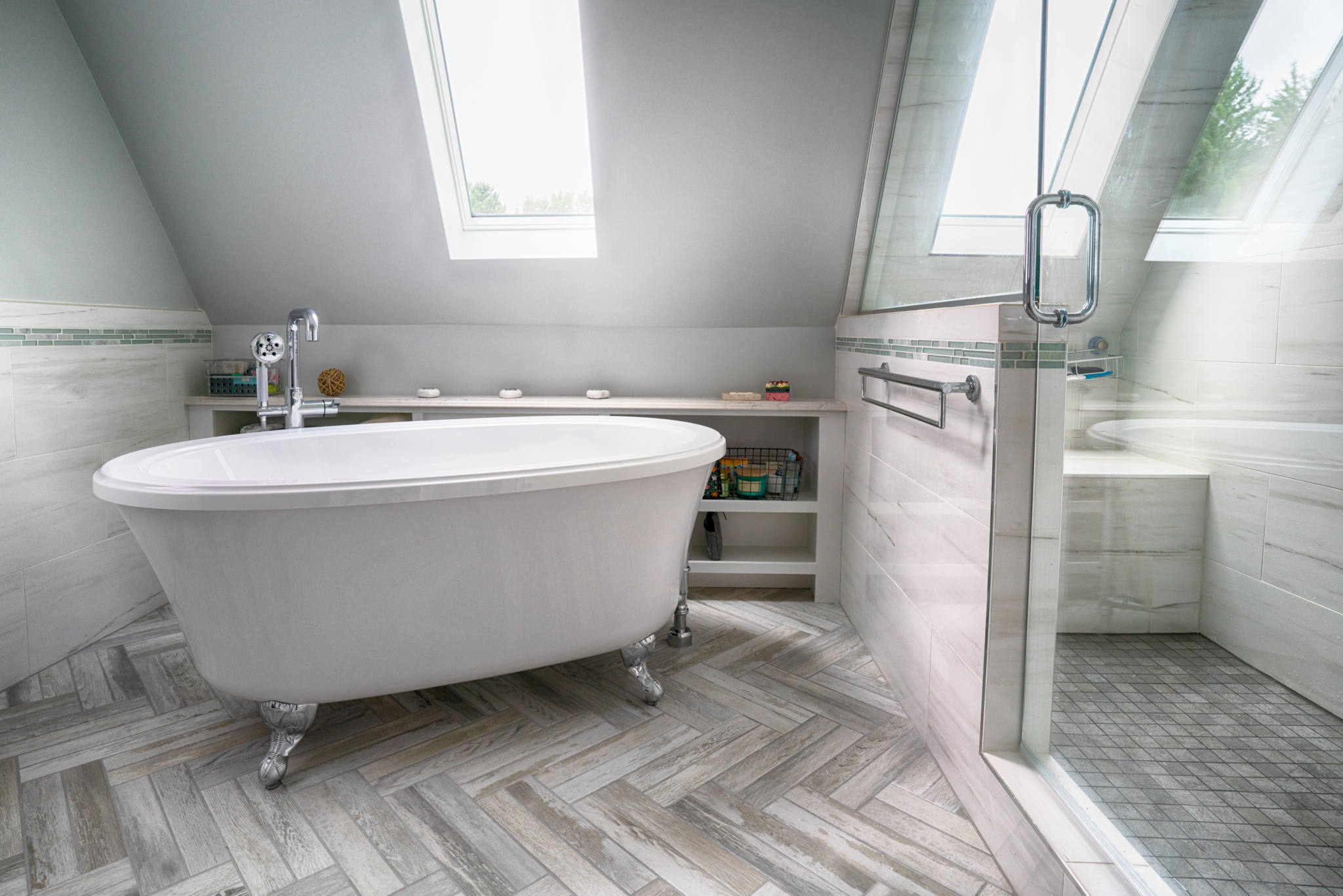 Slanted Ceiling Bathroom Ideas Shelly Lighting