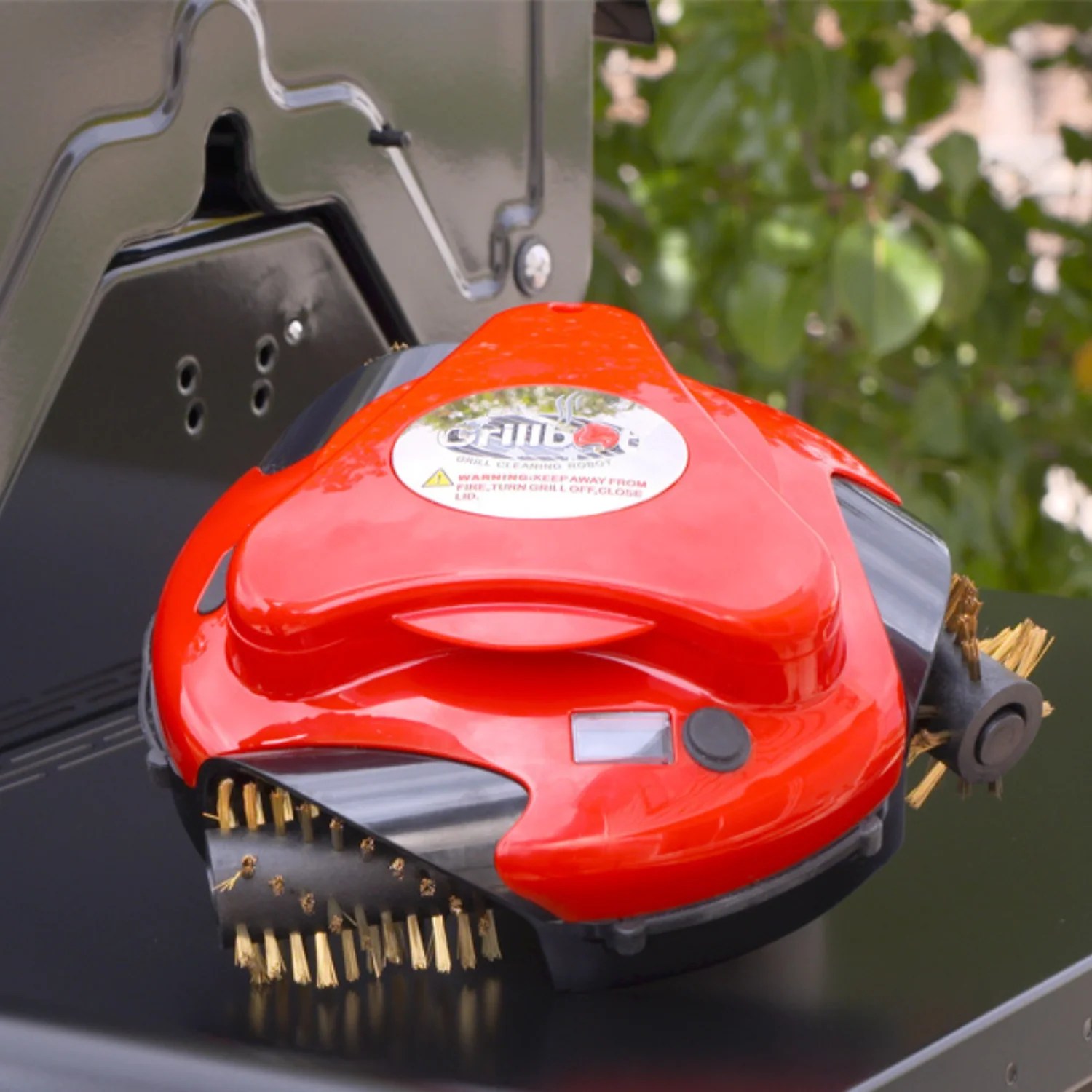 Grillbot Red Automatic Grill Cleaning Robot Grilling Gifts for Men