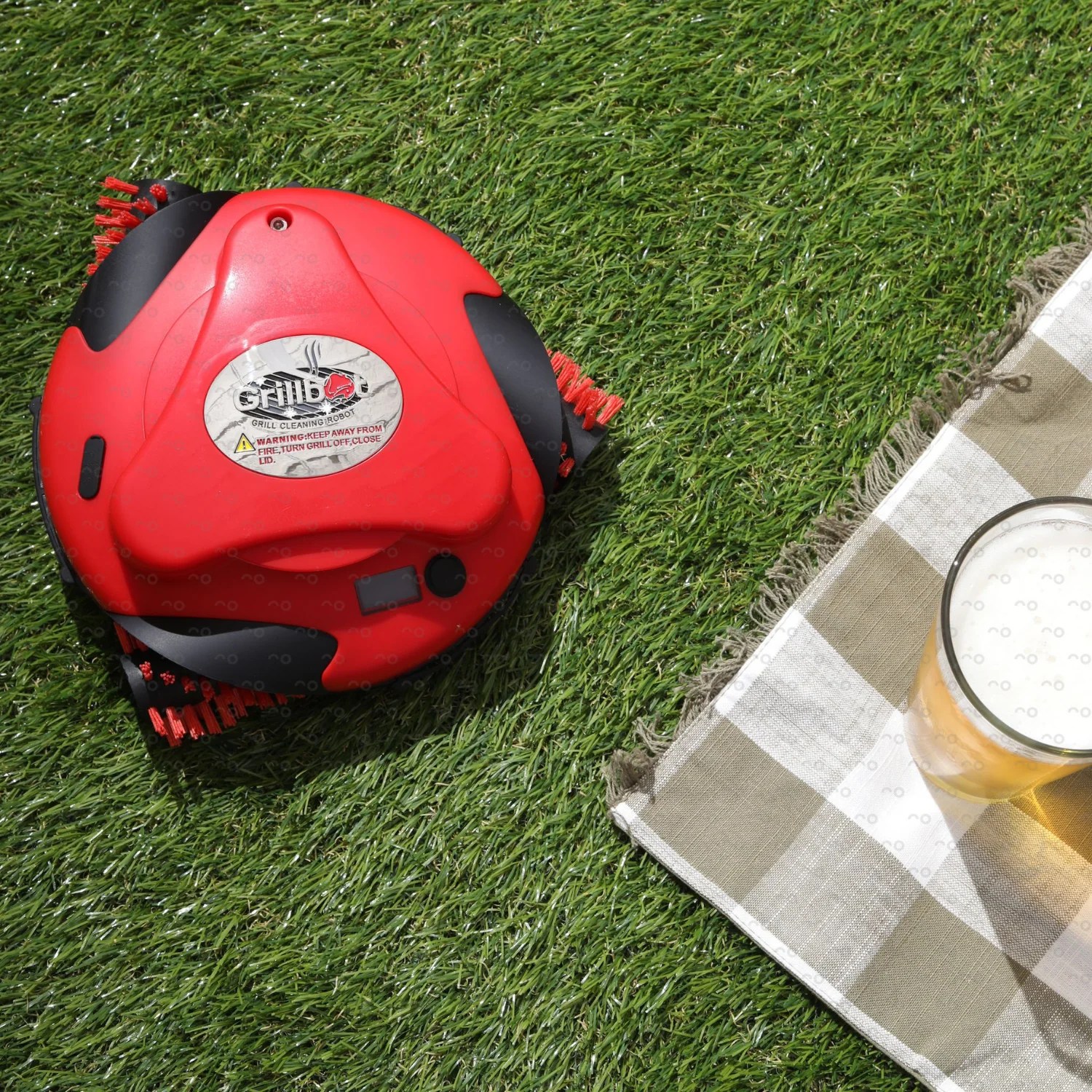 Grillbot Red Automatic Grill Cleaning Robot Grilling Gifts for Men