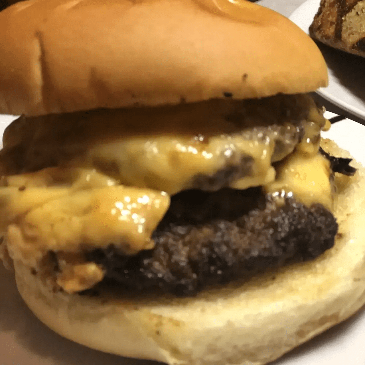 Grilled Smash Burger in an Air Fryer GrillGrate