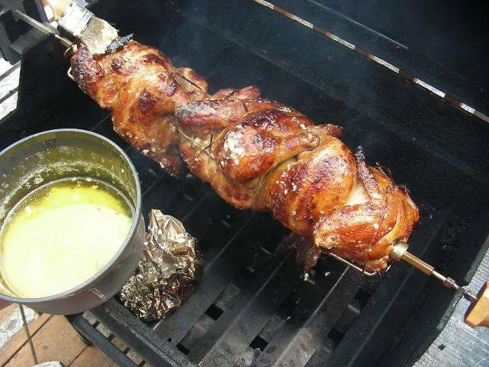 Chicken Smoked on a Gas Grill GrillinFools