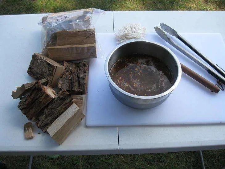Pecan Smoked Brisket along with Smoked Beans GrillinFools