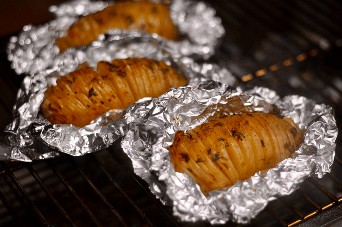 Grilled Hasselback Potatoes GrillinFools