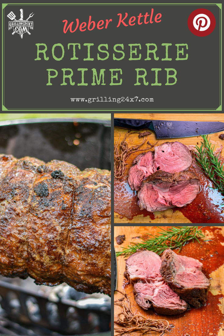 er Kettle Rotisserie Prime Rib Roast Grilling 24x7