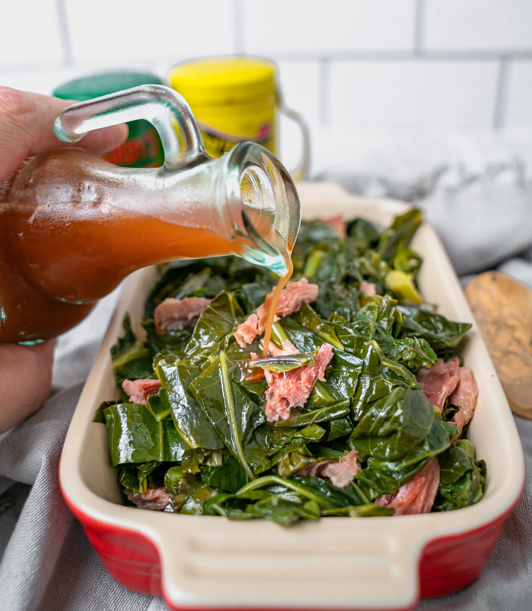 Southern Style Collard Greens with Smoked Turkey Legs Grilling 24x7