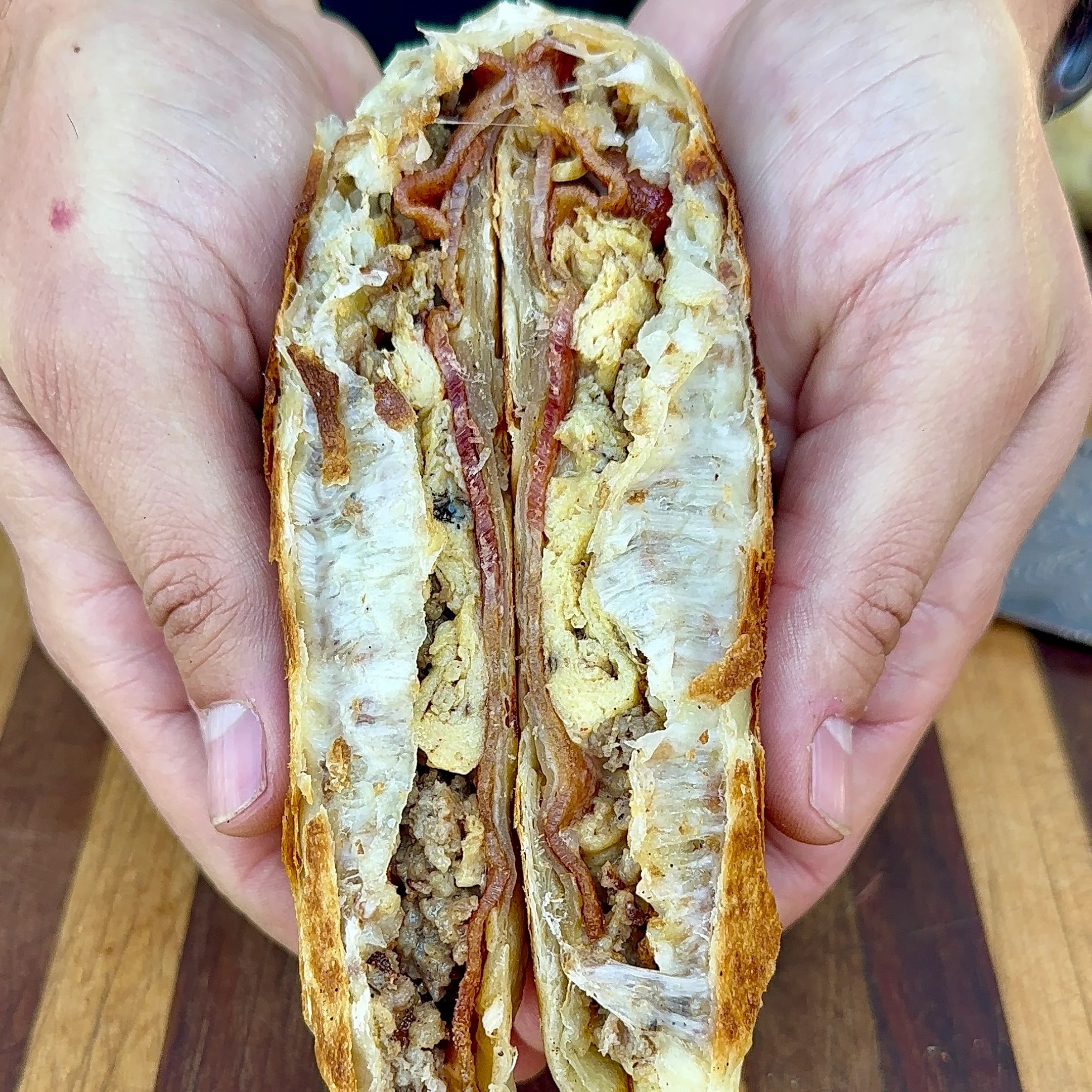 Breakfast Crunchwrap Grillin With Dad