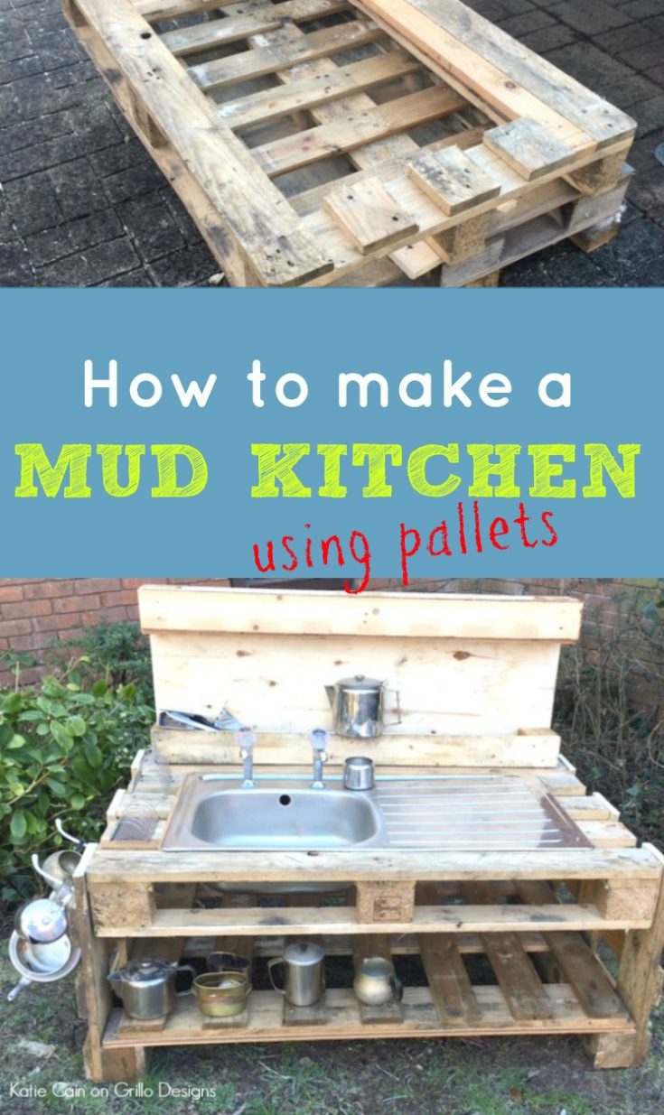 DIY Kids Mud Kitchen • Grillo Designs