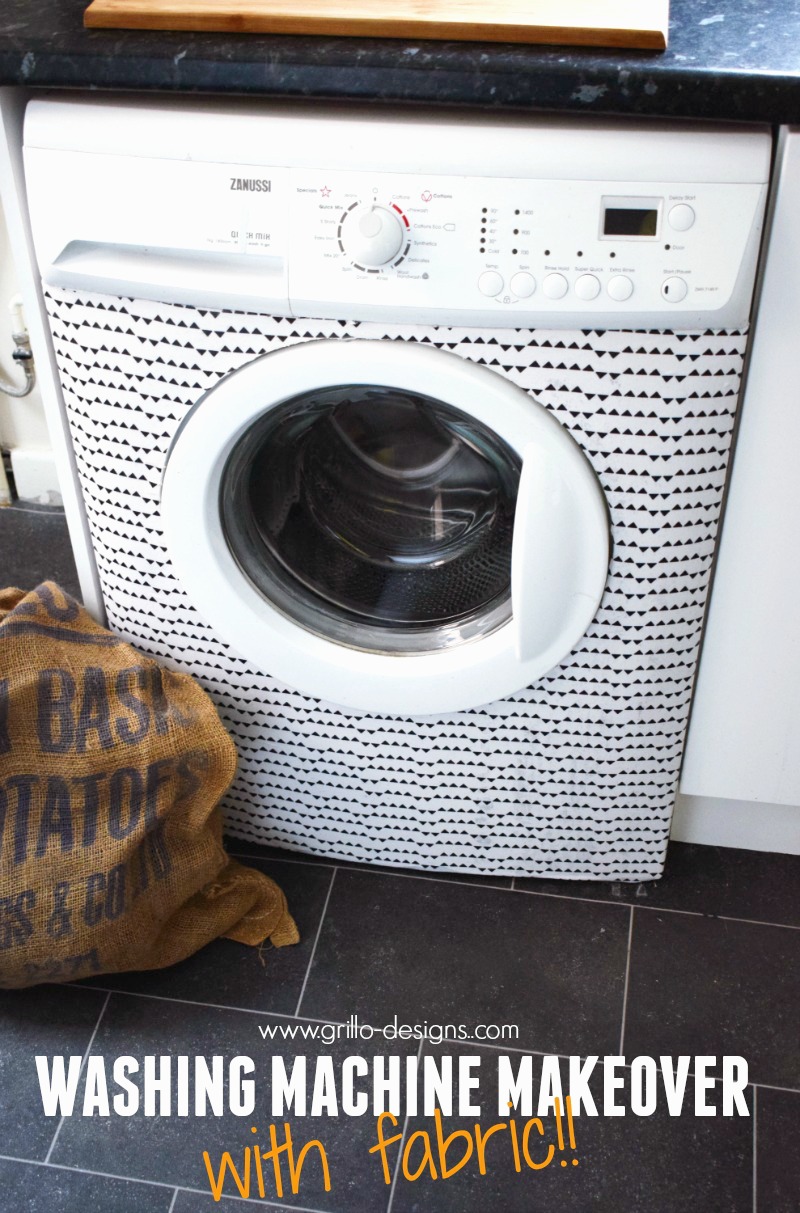 Fabric Fun Washing Machine Makeover • Grillo Designs