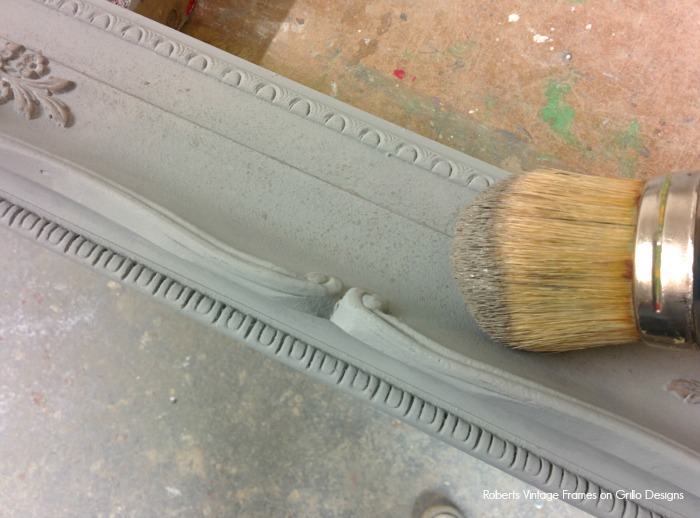 How To Chalk Paint A Picture Frame • Grillo Designs