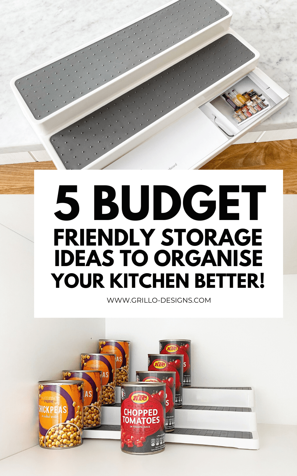 5 BUDGET FRIENDLY STORAGE IDEAS FOR A PERFECTLY ORGANISED KITCHEN