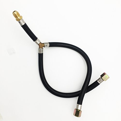 3/8″ Flare Gas barbecue GRILL connection flexible hose Y Splitter Hose