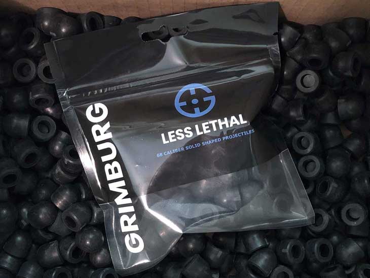 Grimburg HP68 Less Lethal Paintballs Heavier than Bulls Breaker Balls