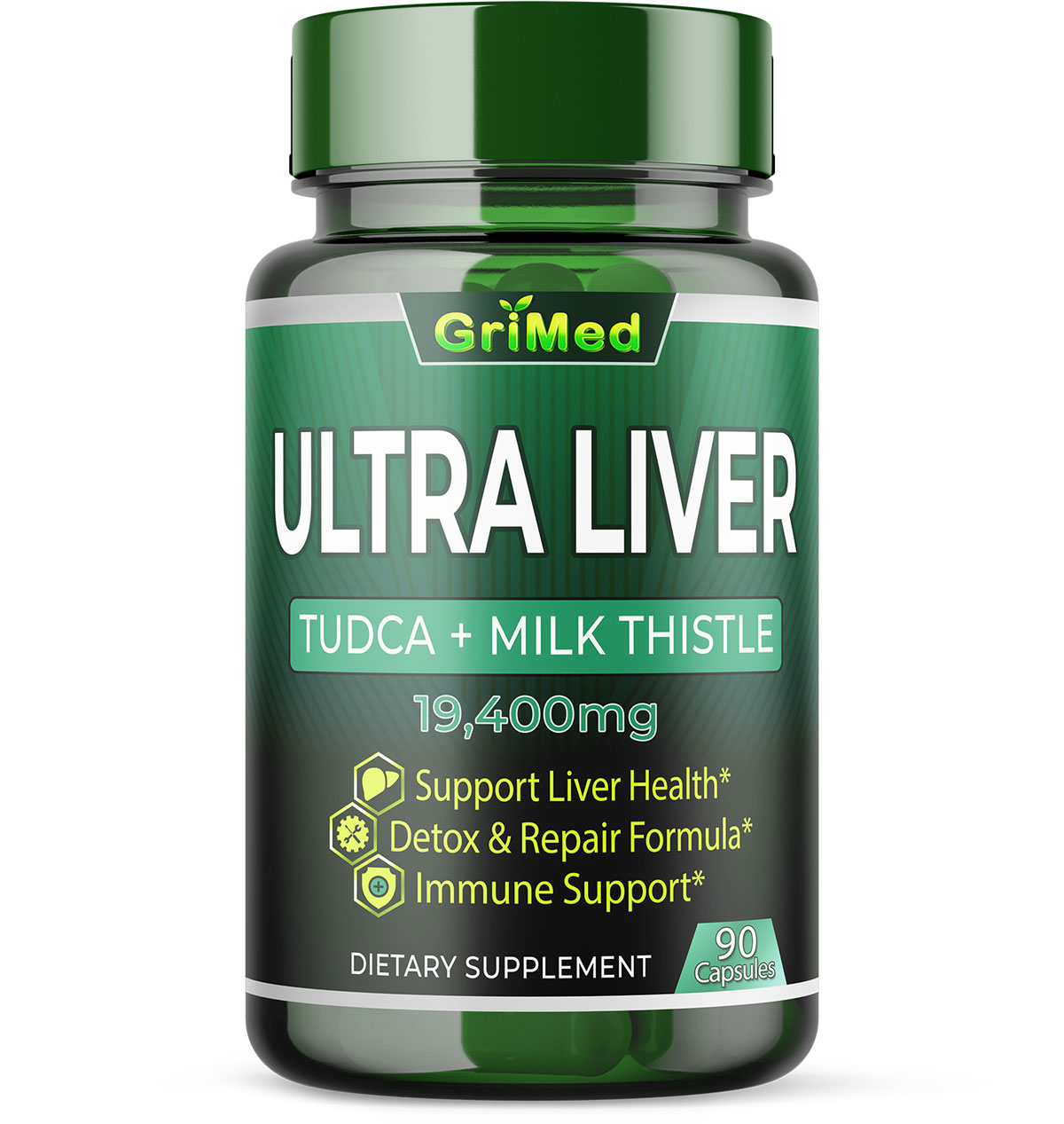 19400mg 50x Concentrated Extract Milk Thistle Ultra Supplement with