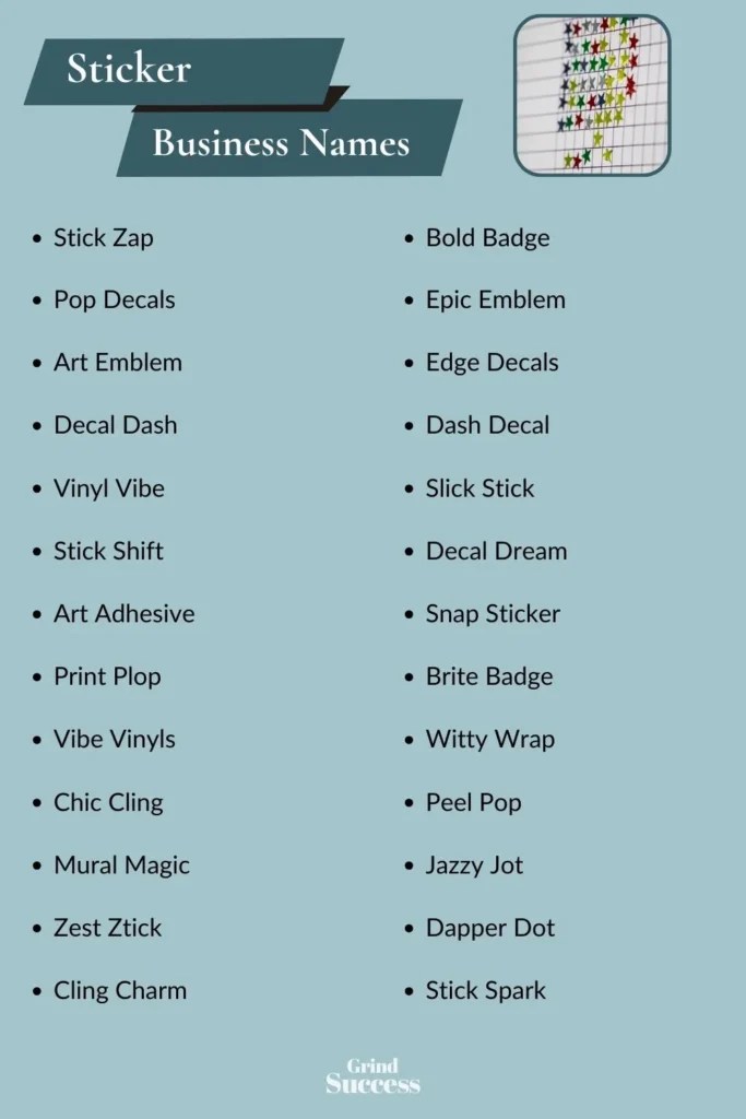 900 Sticker Company Name Ideas + Generator [2024]