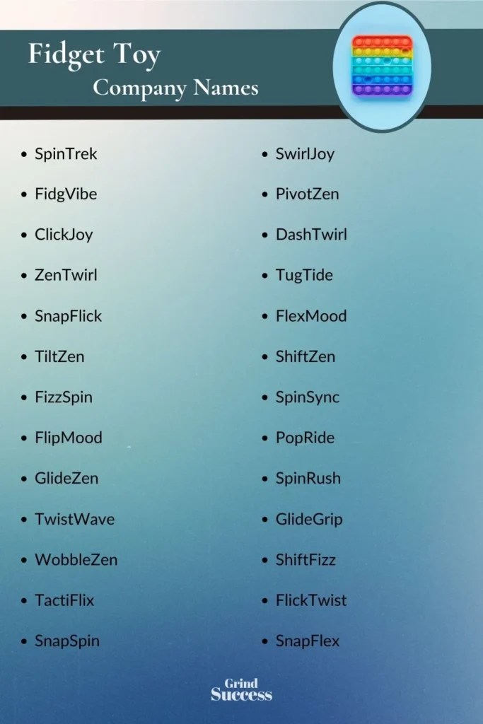 900 Fidget Toy Business Name Ideas + Generator [2024]