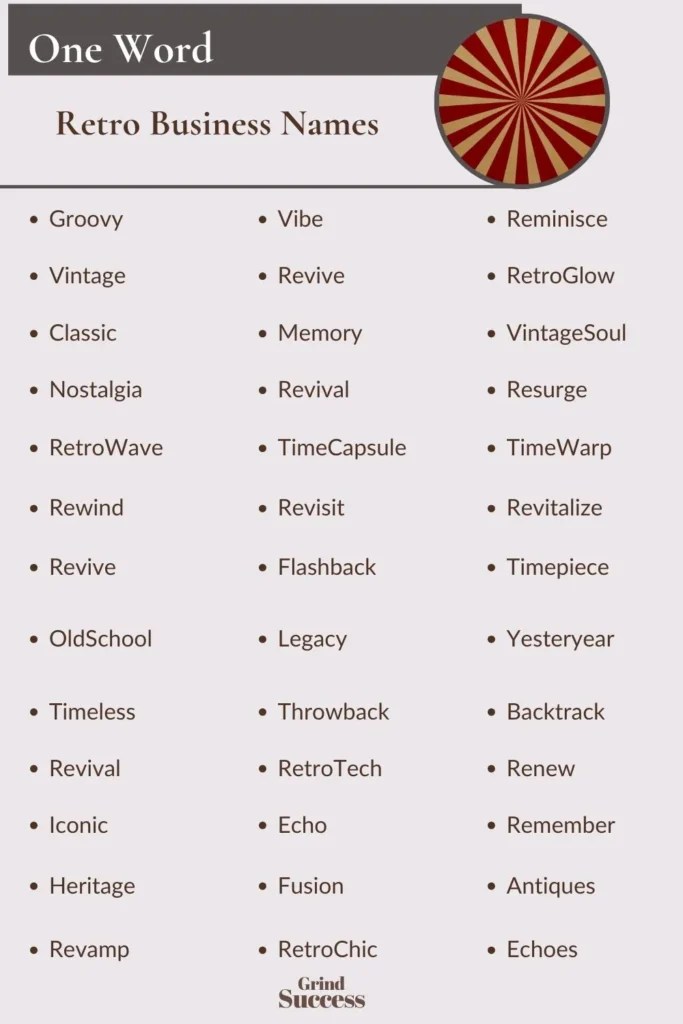 900 Retro Business Name Ideas + Generator [2024]
