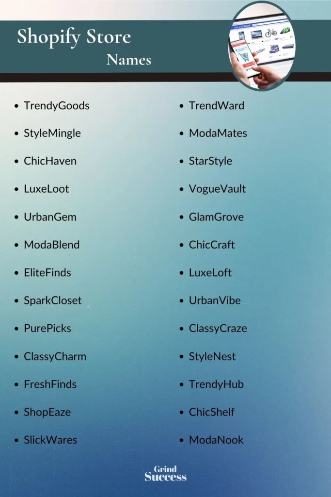 900 Shopify Store Name Ideas + Generator [2024]