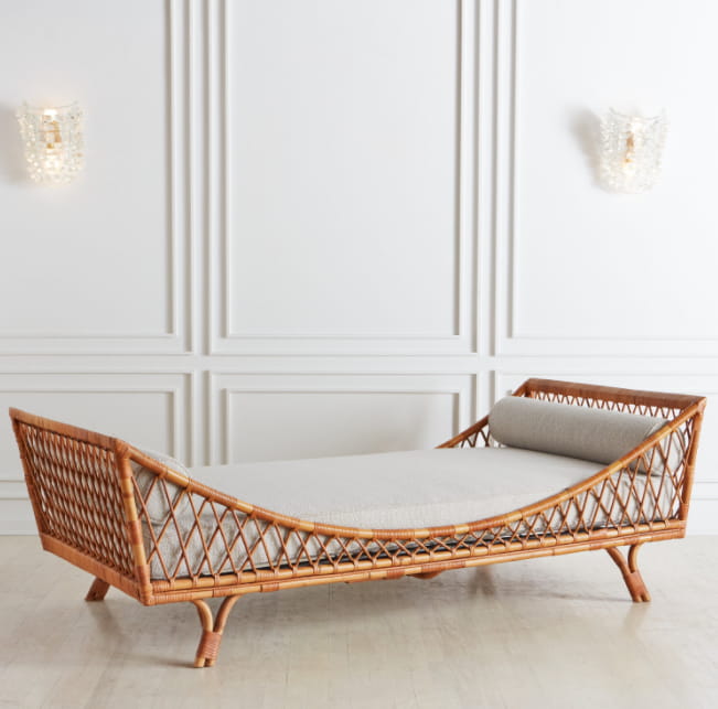 Mid-century Rattan Daybed - GRIP ELEMENTS