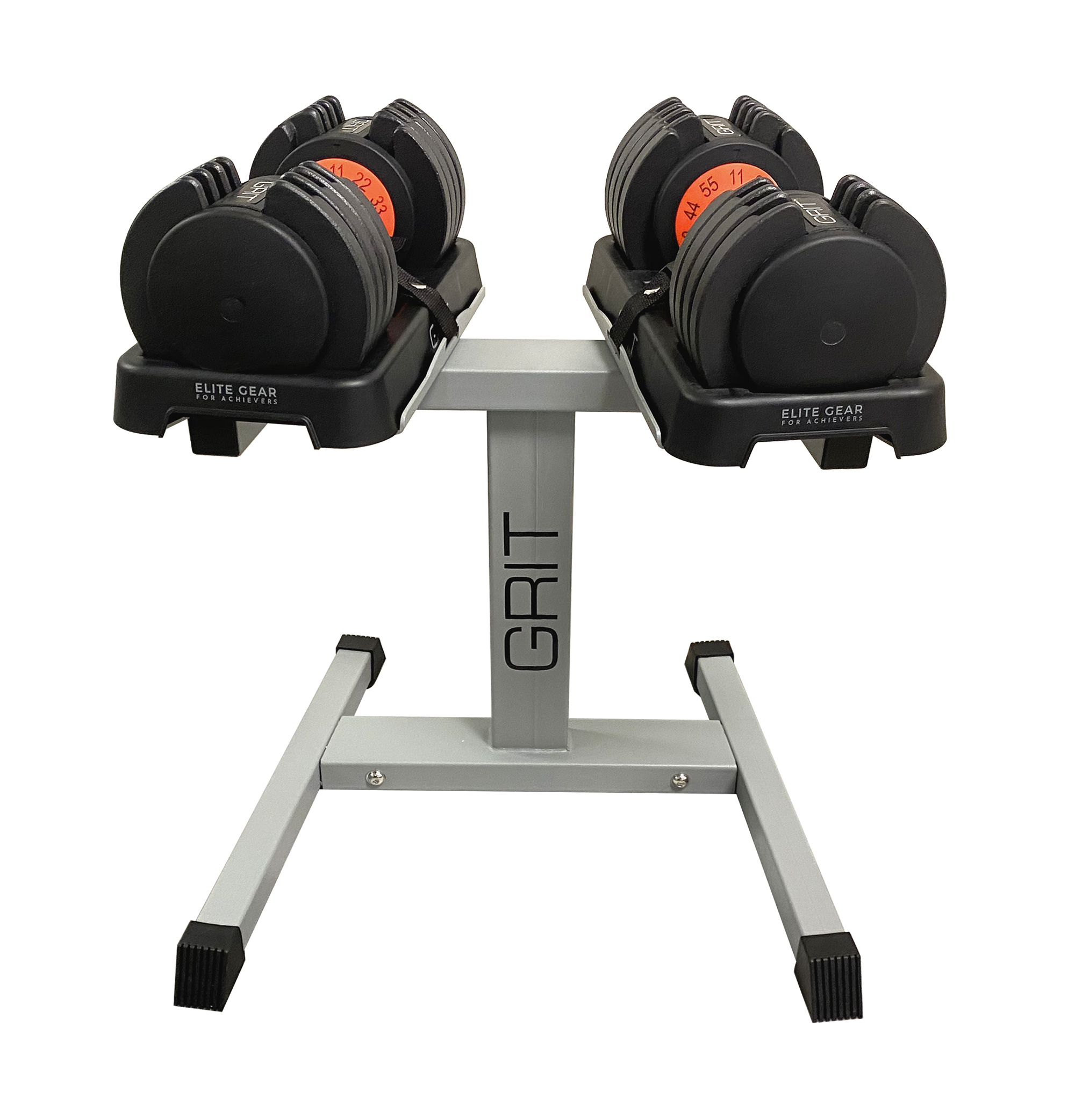 Buy 2x 55 LBS Dial Adjustable Dumbbells with Dumbbell Weight Stand