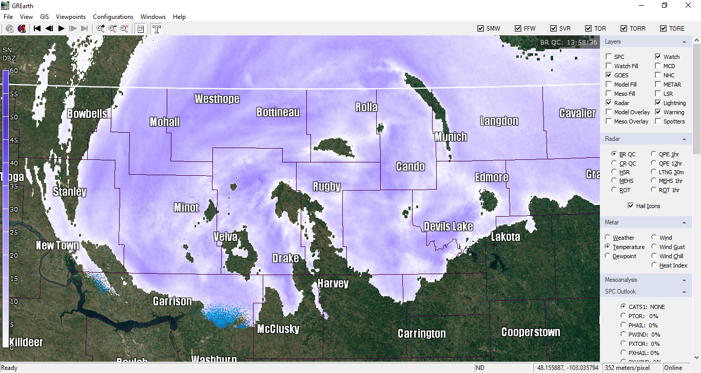 WSI Snow Color Table GRLevelX Users