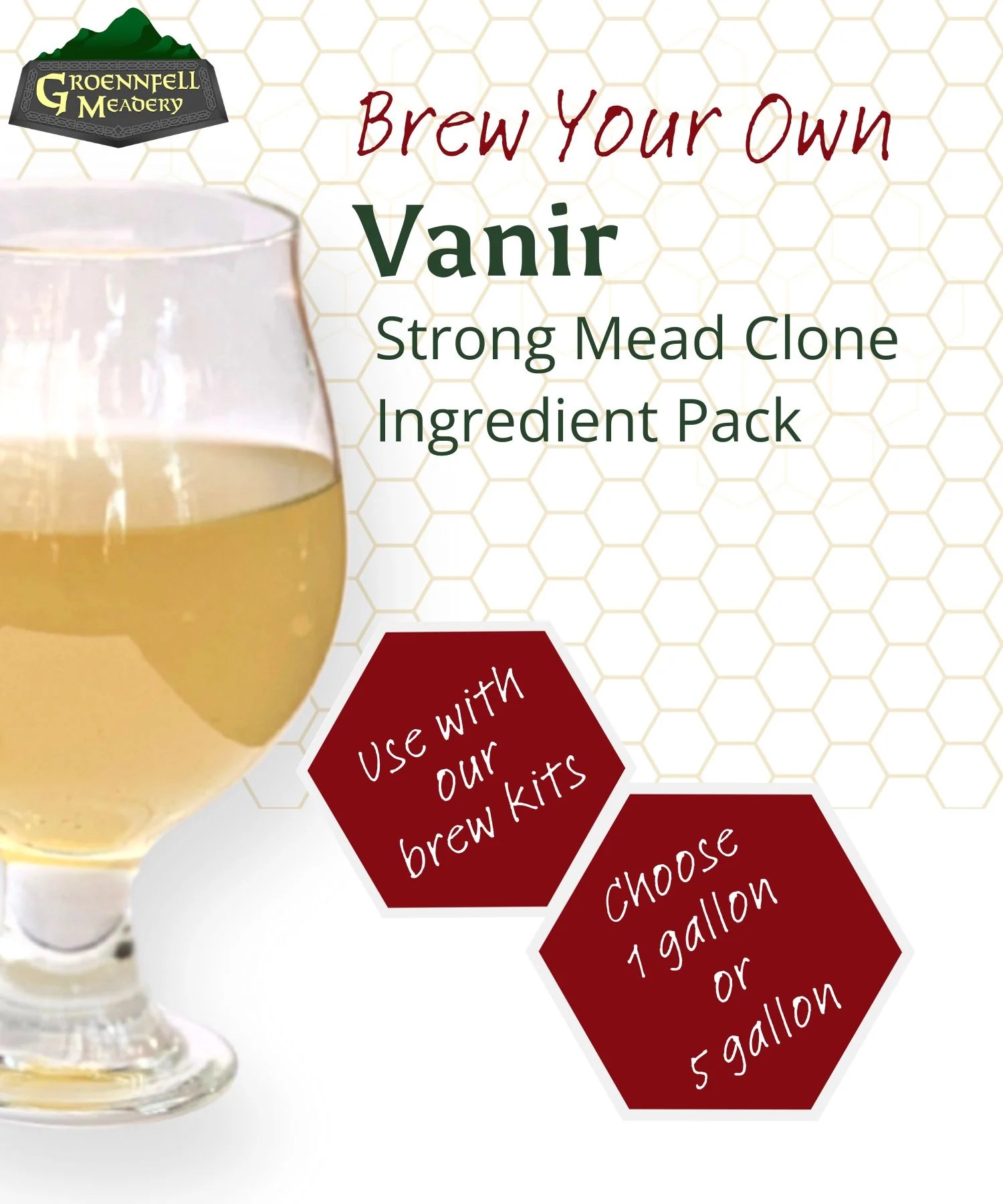 Mead Ingredient Kit Vanir Clone Groennfell Homebrew Groennfell