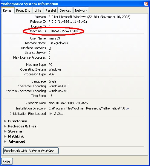 Mathematica Finding Your MathID GROK Knowledge Base
