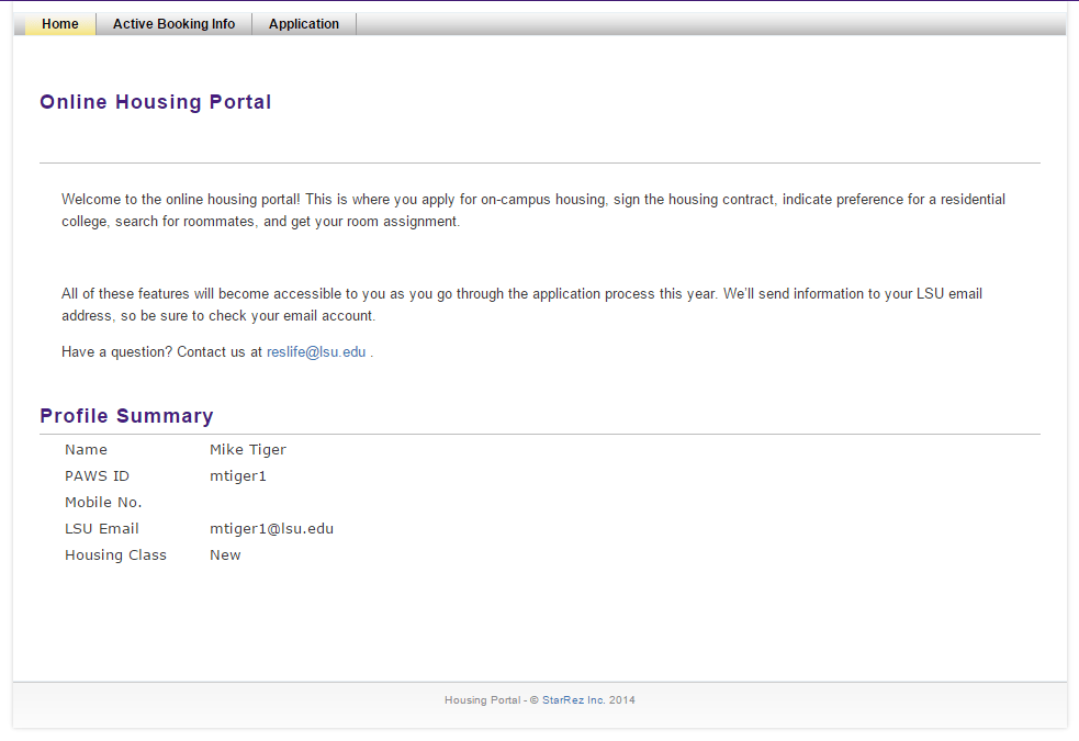 myLSU Portal OnCampus Housing Application GROK Knowledge Base
