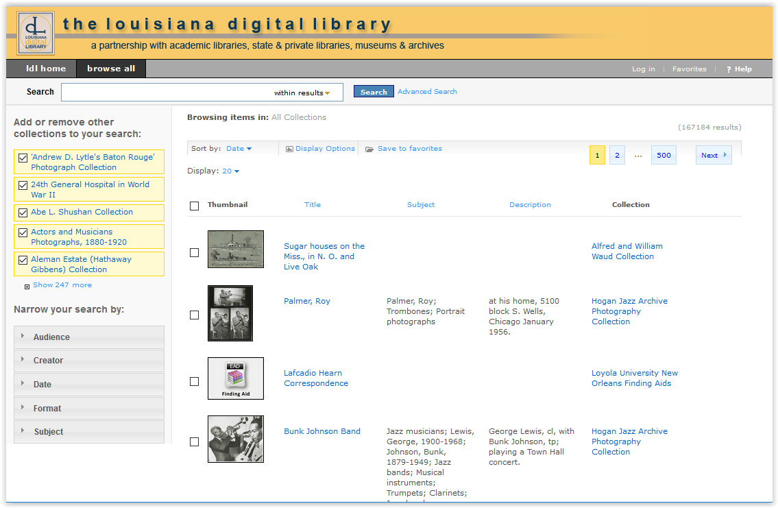 Louisiana Digital Library Rate Items within a Collection GROK Knowledge Base